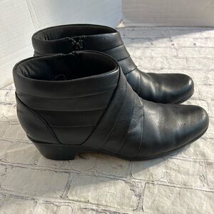 Clarks Black Ankle Boots